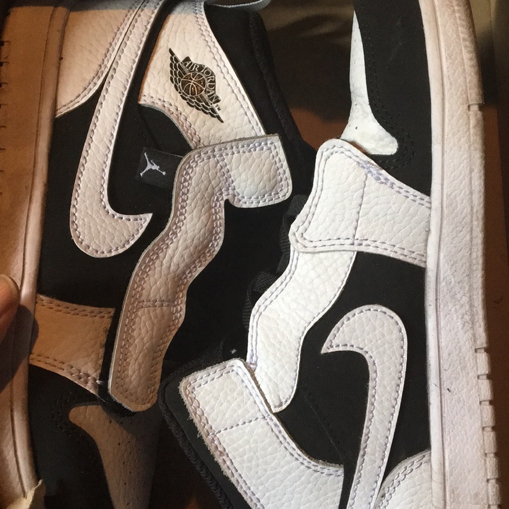 Black and white Jordan’s